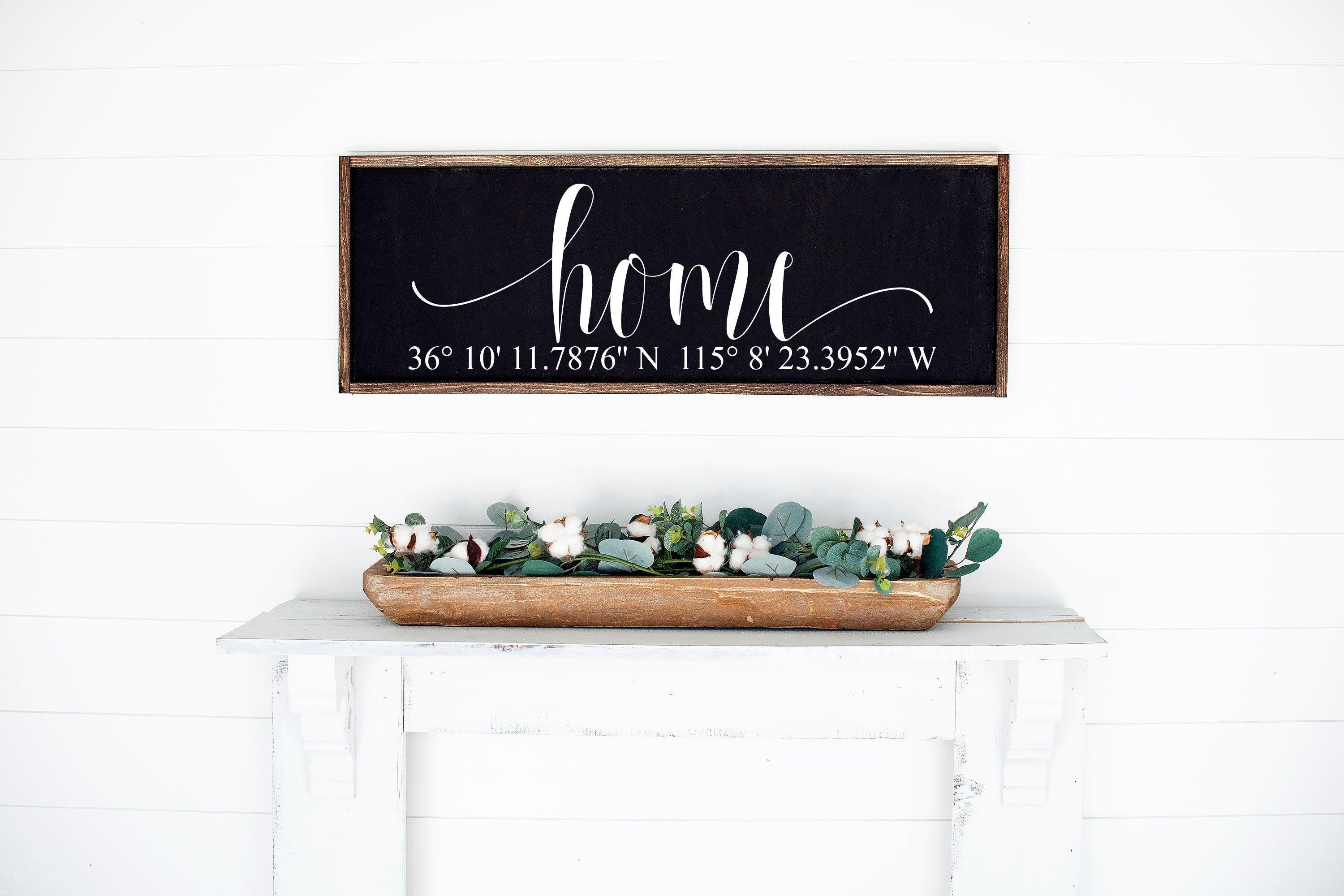 Latitude & Longitude Sign : Ebony - Half Pint Ink
