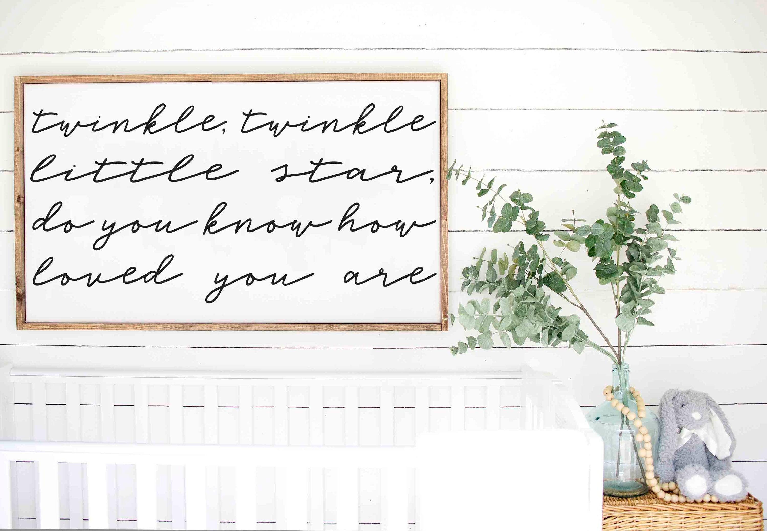 Twinkle, Twinkle, Little Star Sign - Half Pint Ink