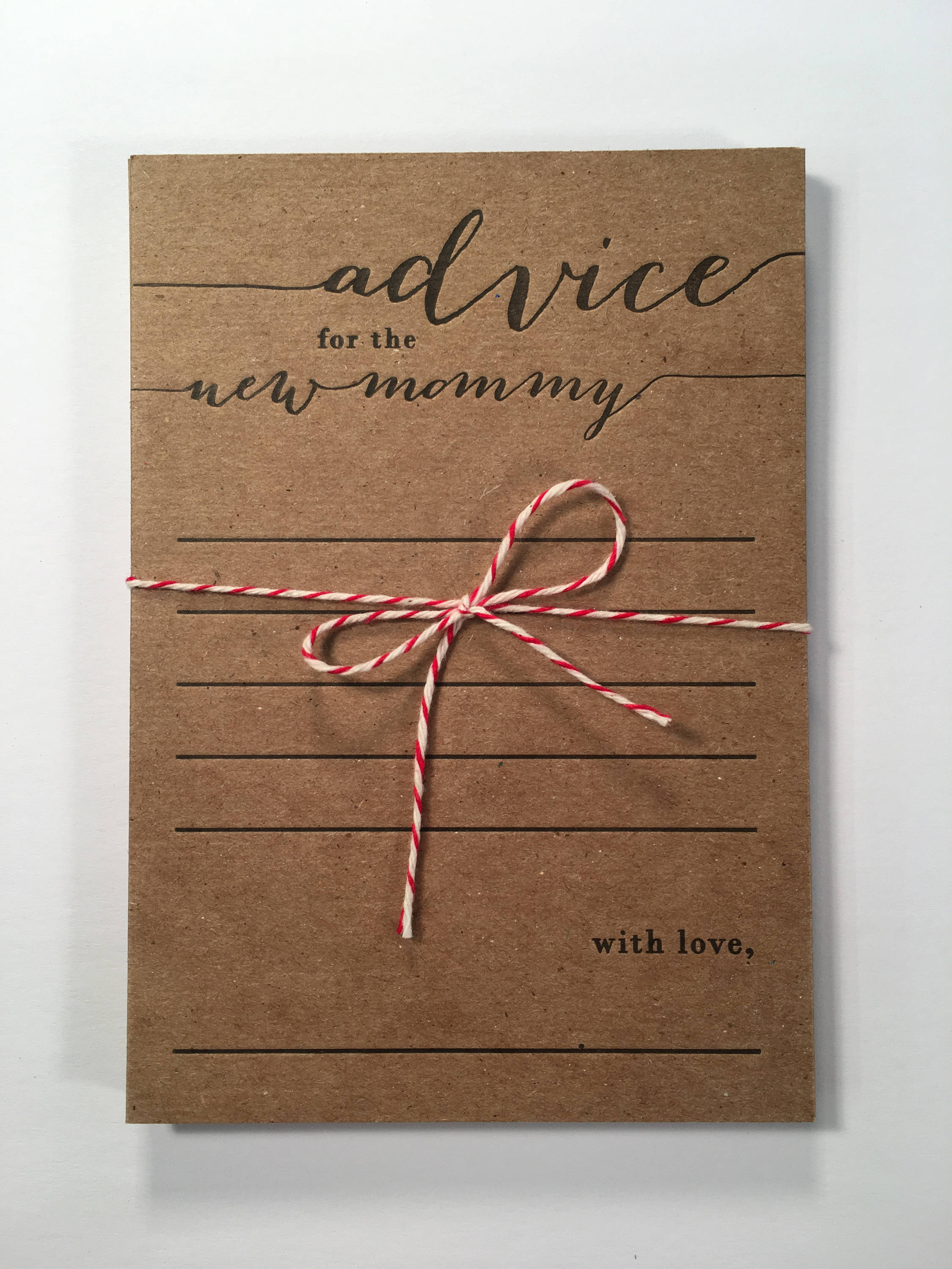 Advice For The New Mommy Letterpress Note Cards