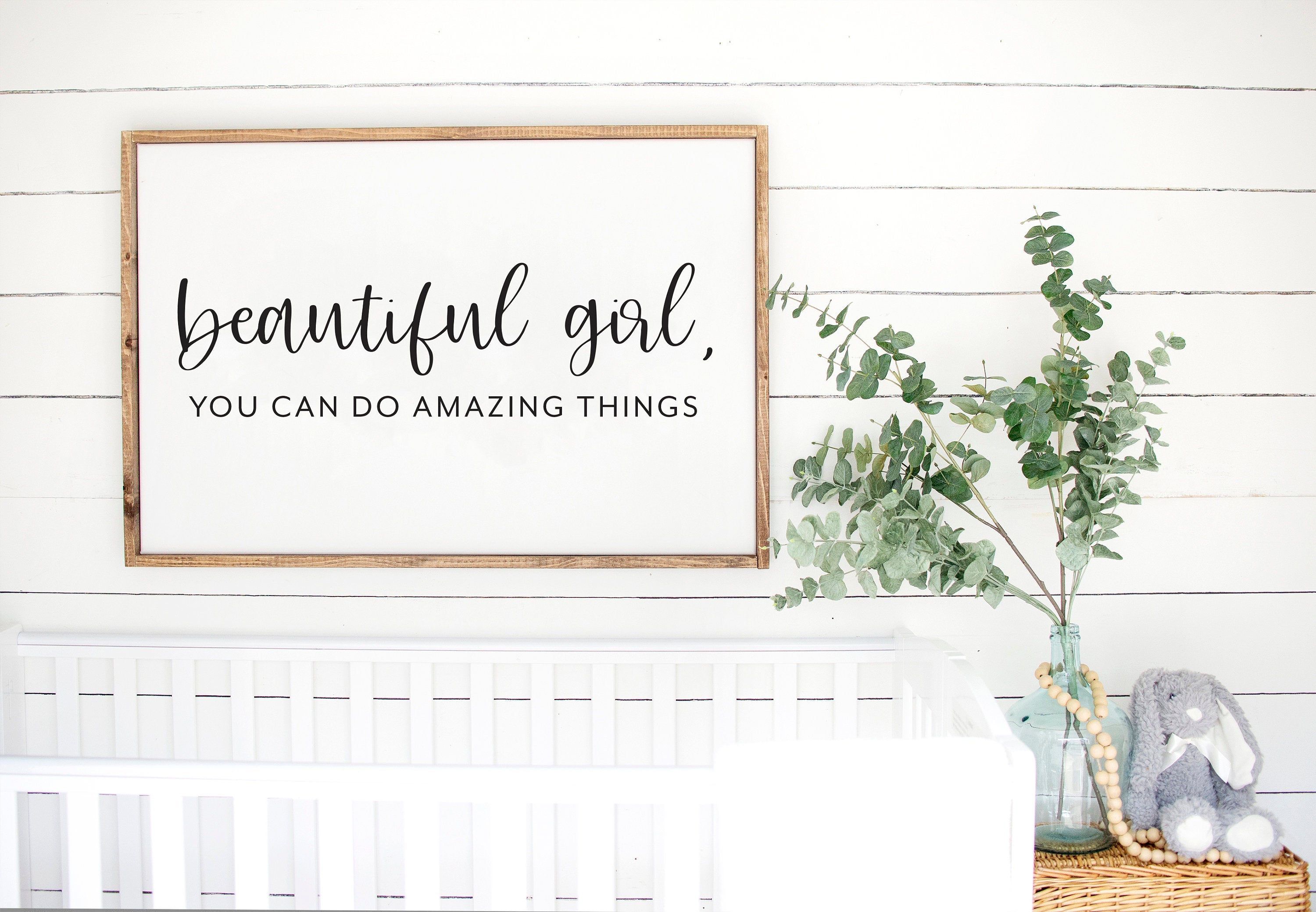 Beautiful Girl You Can Do Amazing Things Sign - Half Pint Ink