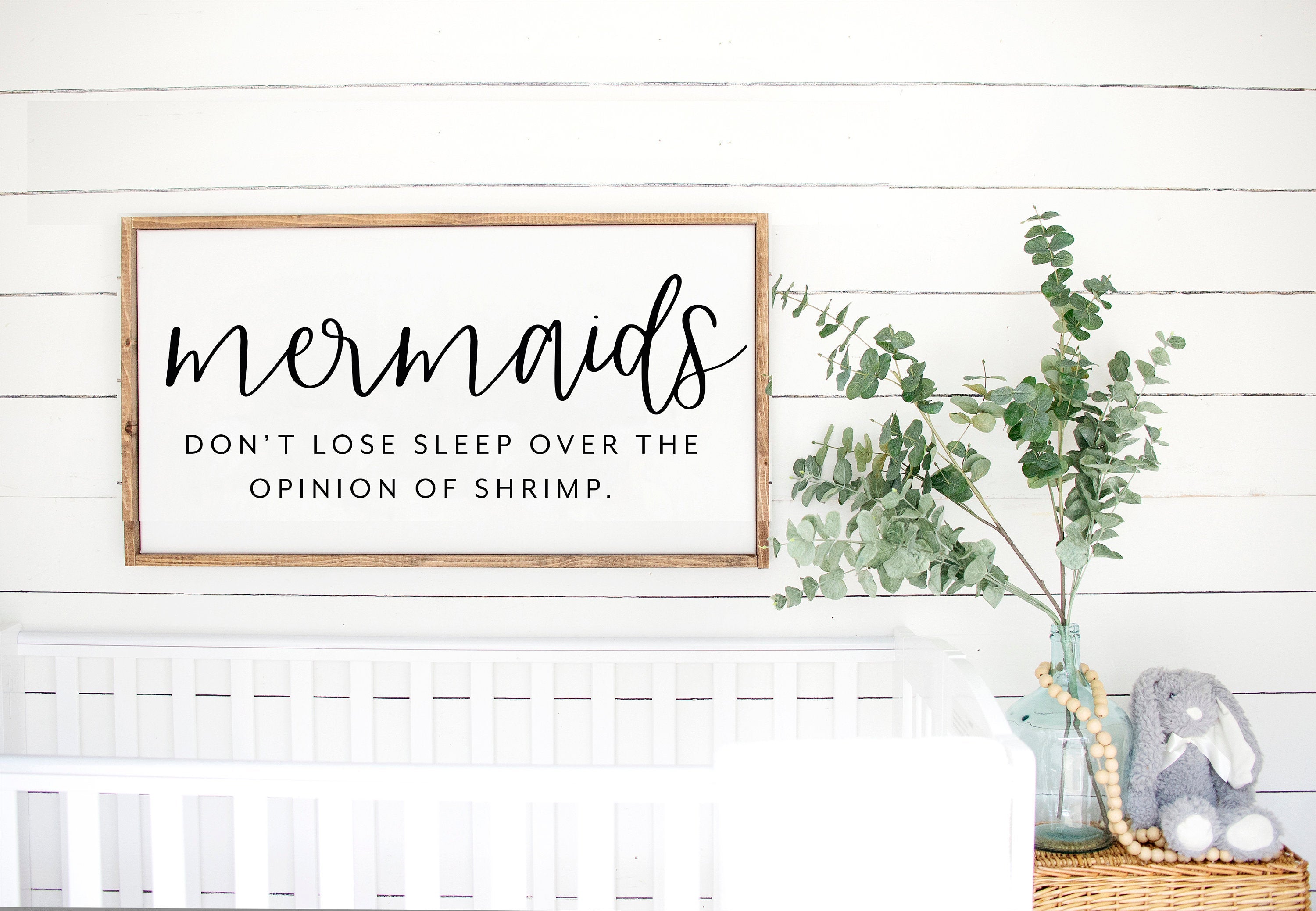 Mermaids Don't Lose Sleep Sign - Half Pint Ink