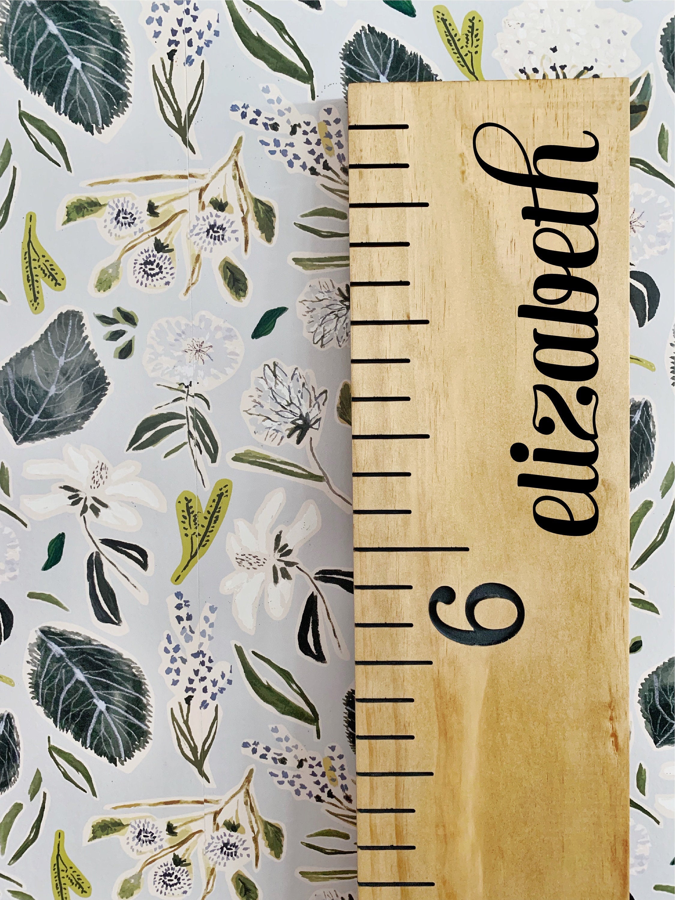 Elizabeth Edition : Engraved Growth Chart - Half Pint Ink