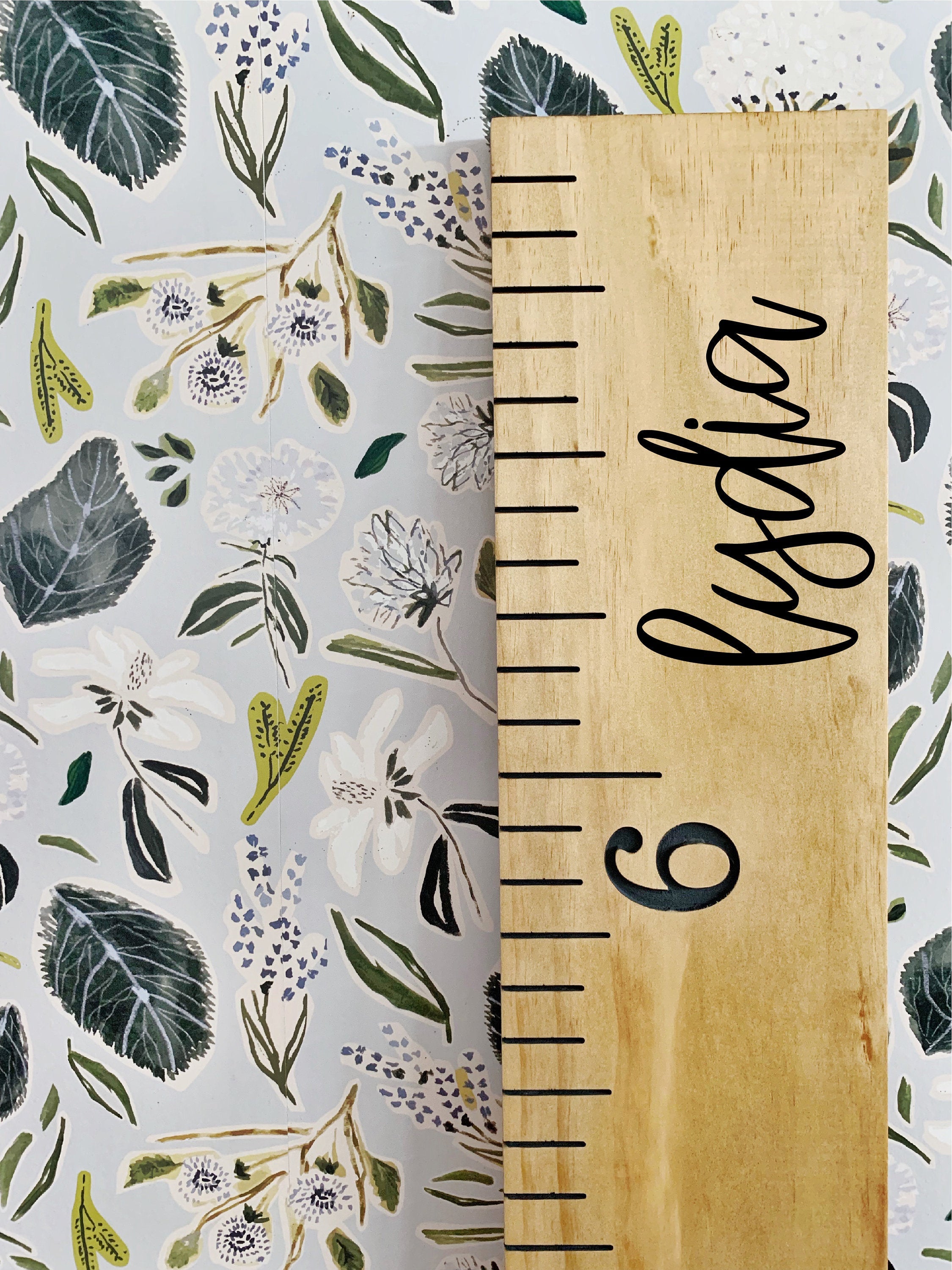 Lydia Edition : Engraved Growth Chart - Half Pint Ink