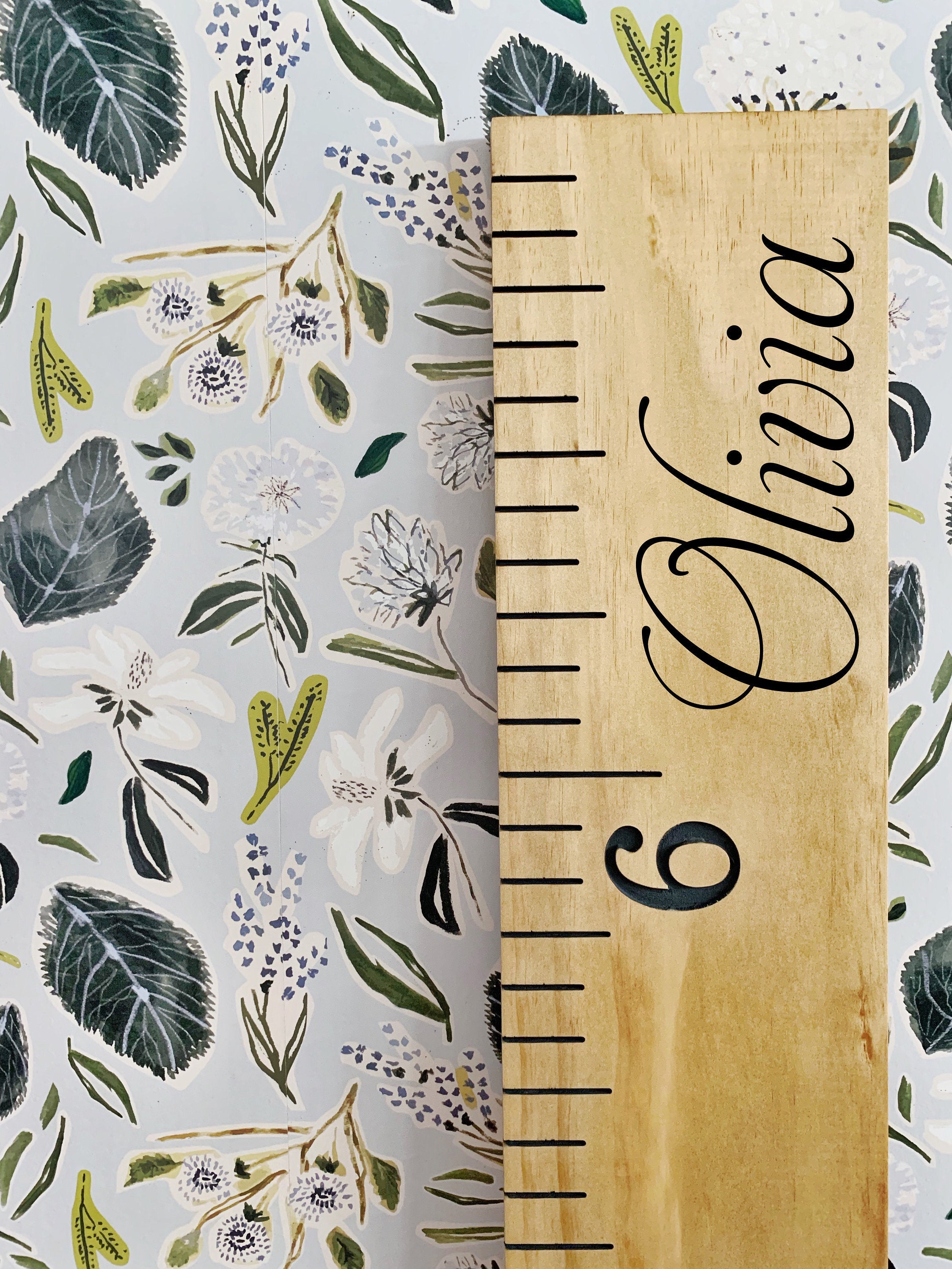 Olivia Edition : Engraved Growth Chart - Half Pint Ink