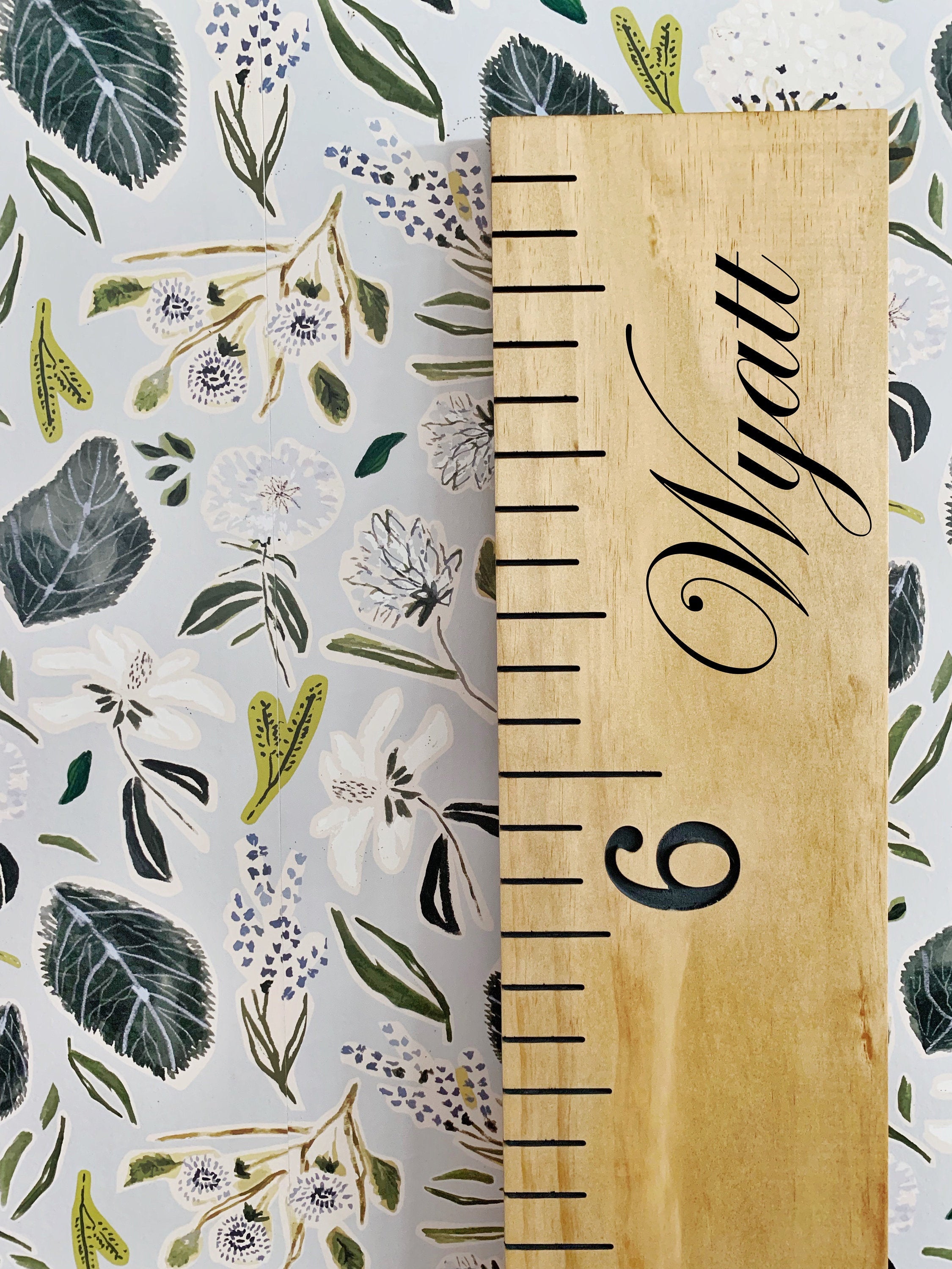 Wyatt Edition : Engraved Growth Chart - Half Pint Ink