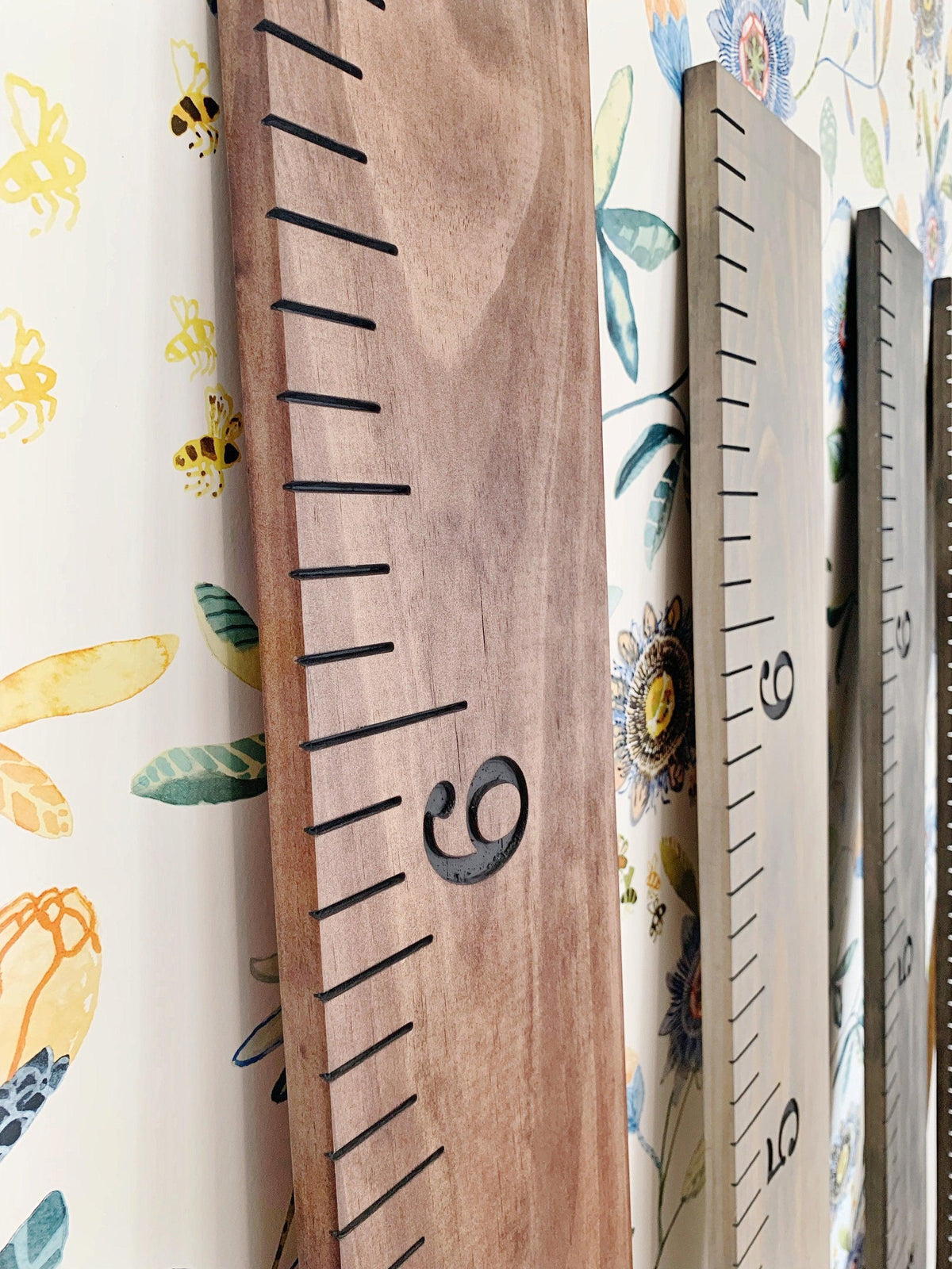 Red Mahogany Growth Rulers | Growth Chart Red Mahogany | Half Pint Ink