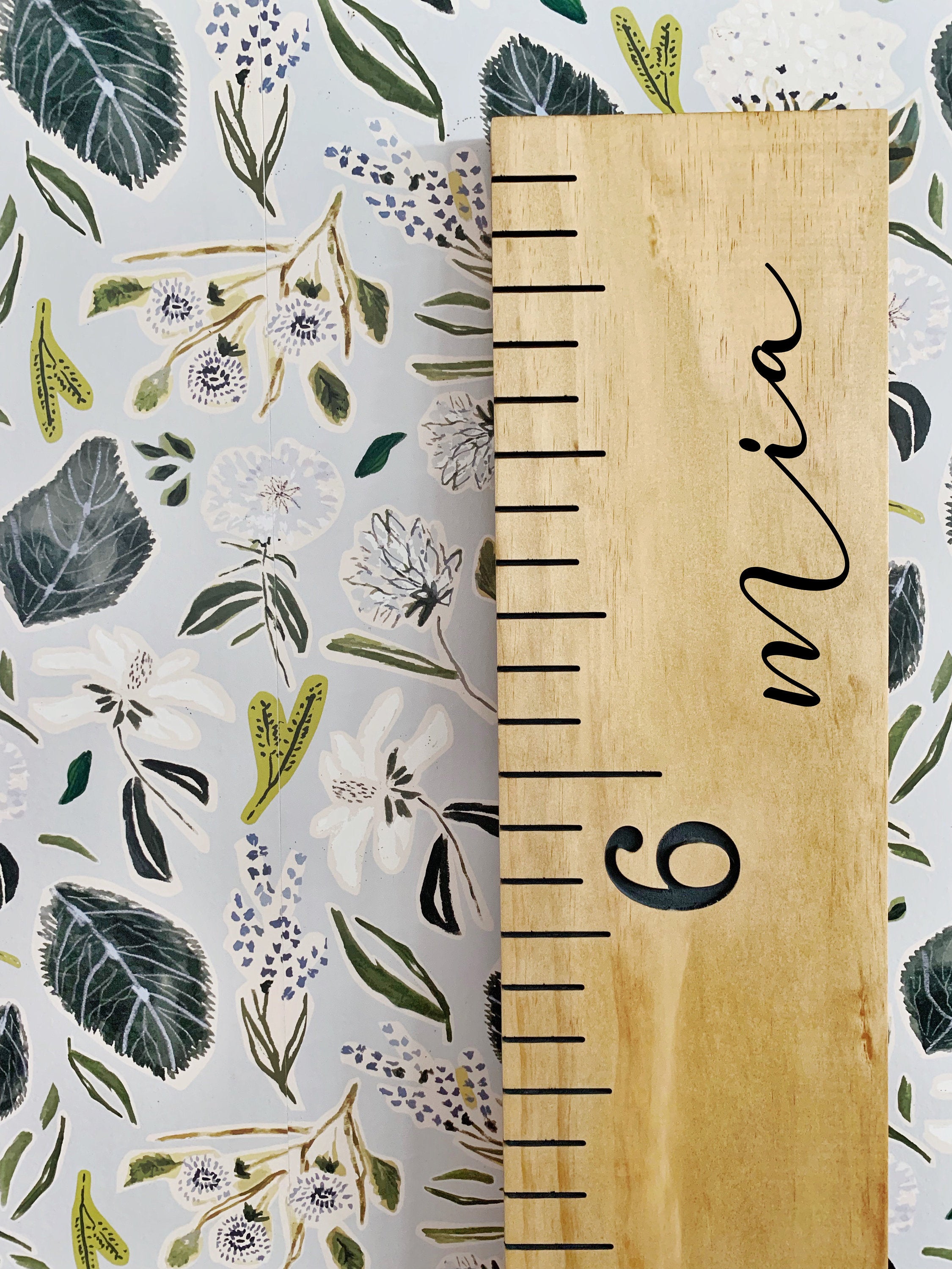 Mia Edition : Engraved Growth Chart - Half Pint Ink