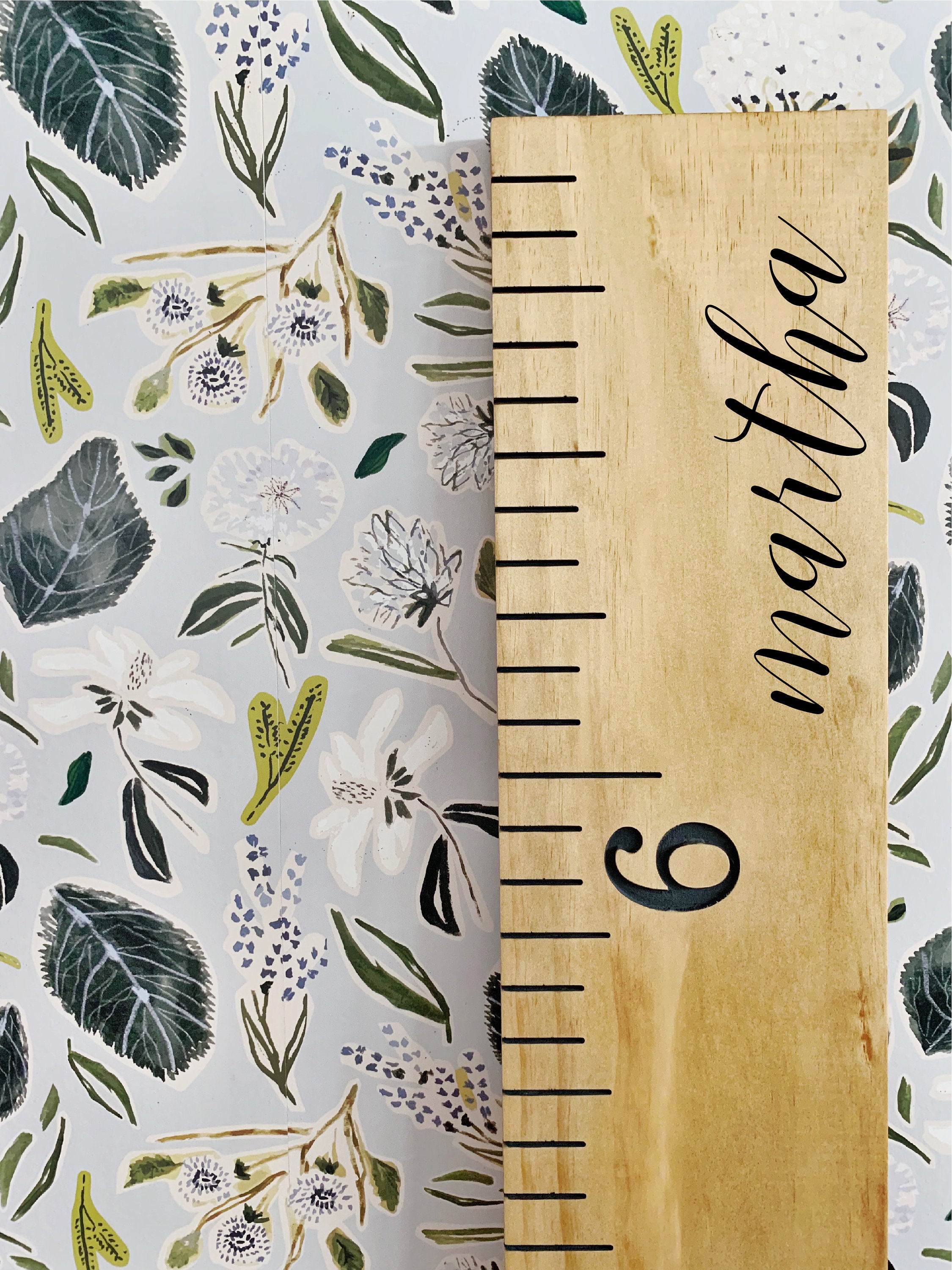 Martha Edition : Engraved Growth Chart - Half Pint Ink