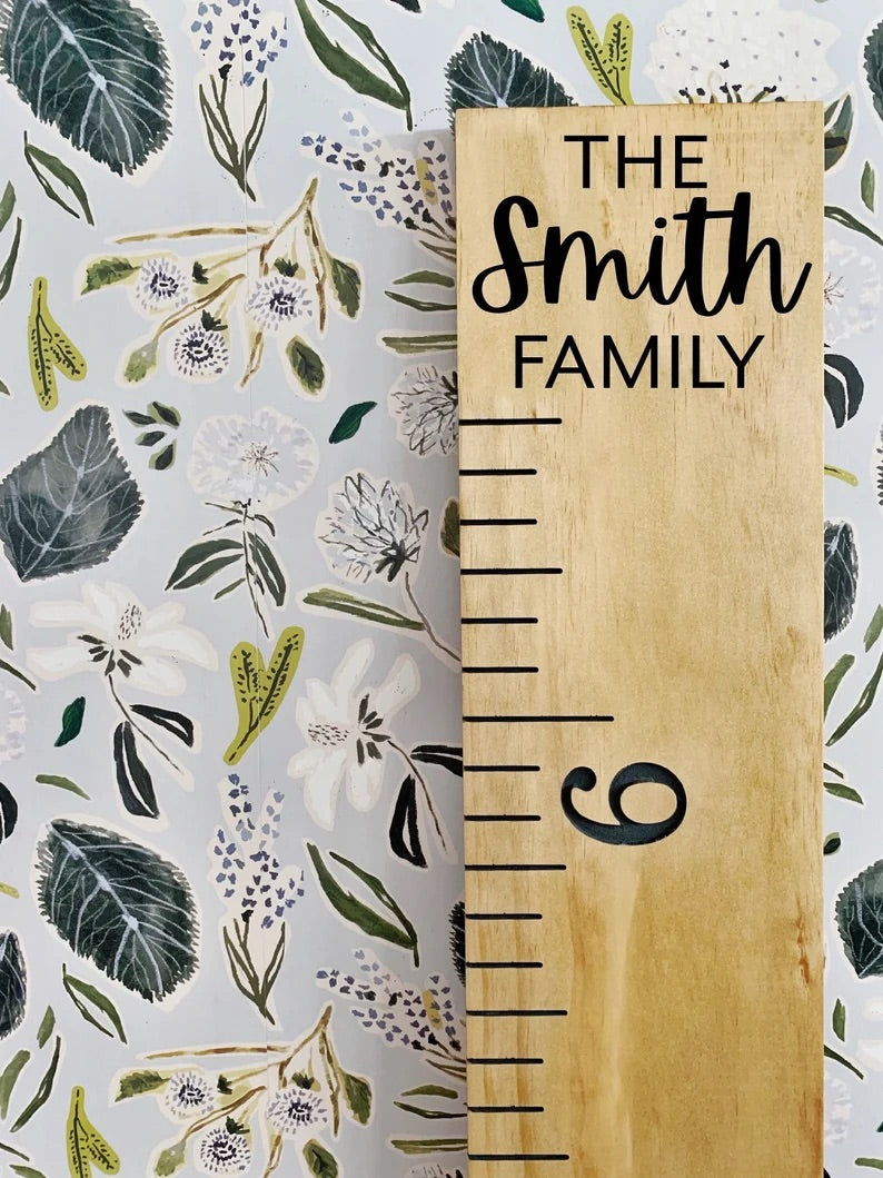 Family Edition : Engraved Growth Chart